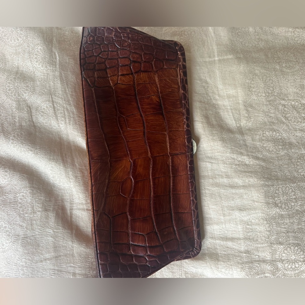 DKNY Croc Clutch Purse